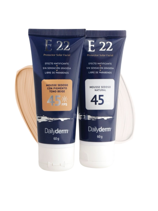 E 22
MOUSSE 60 g / SPF 45